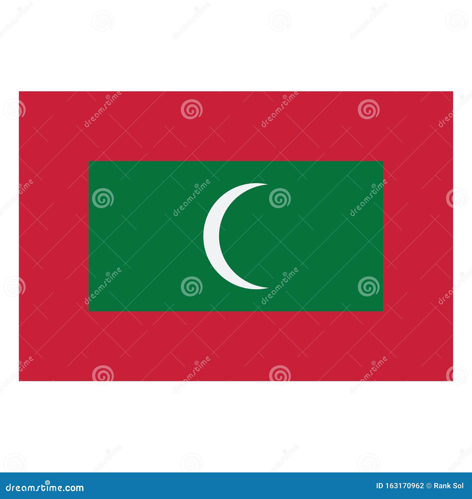 flag of maldives flag     you can edit it