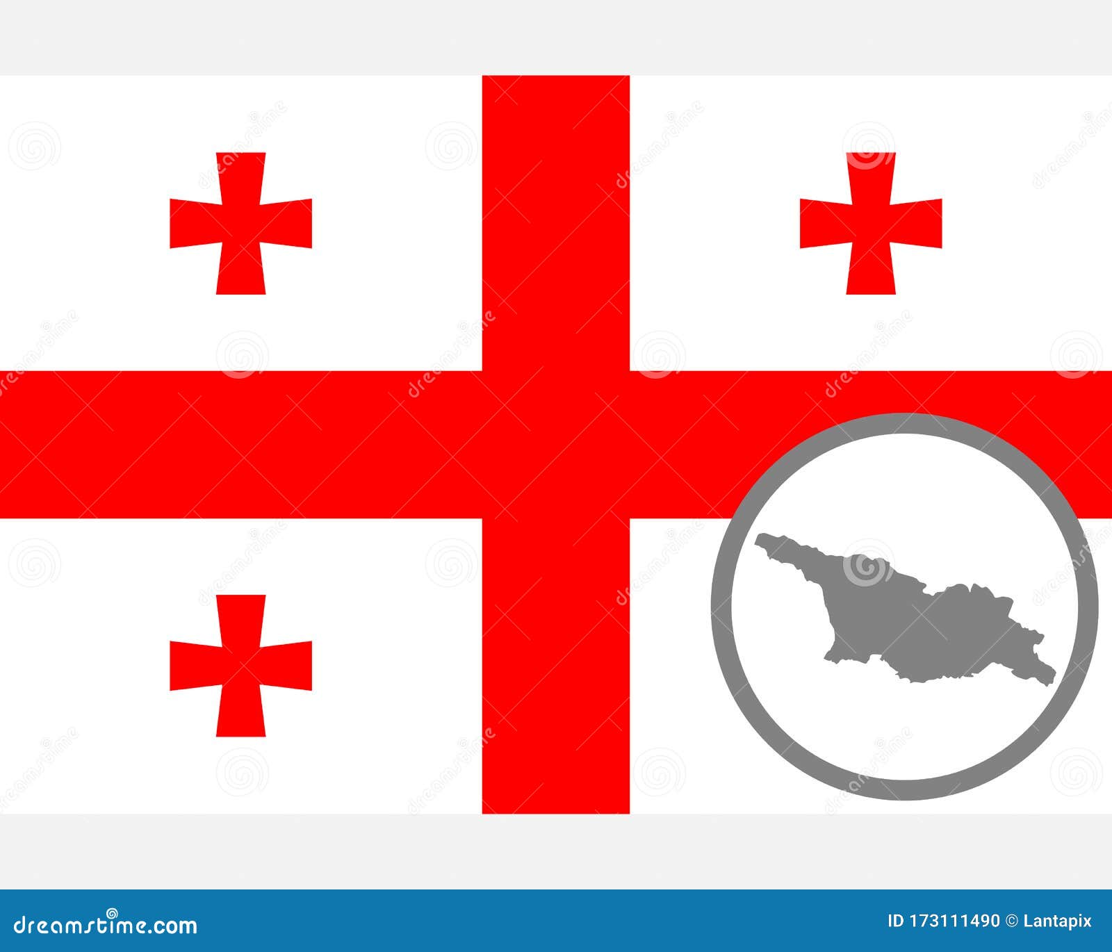 Flag and map of stock vector. Illustration of 173111490