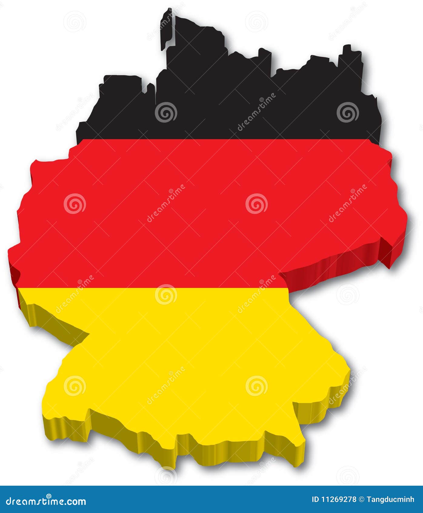 Flag Map Of Germany Royalty Free Stock Photos Image 11269278