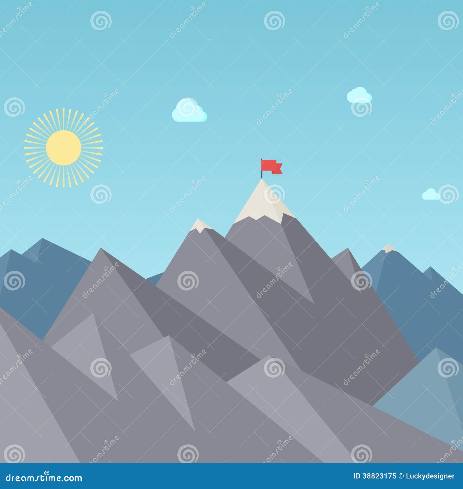 z flag meaning Mountain Stock On Goal Peak. Flag Vector The Achievement