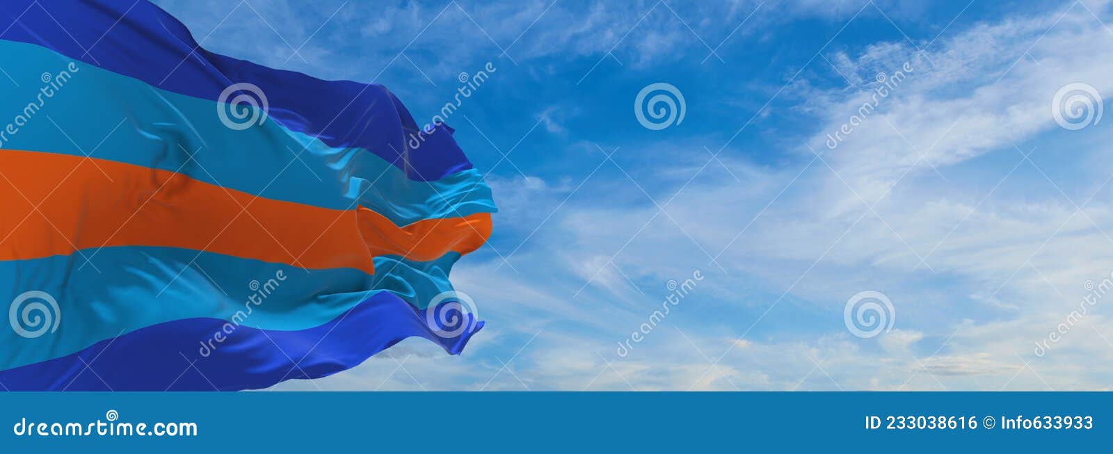 Flag of Multigender Waving in the Wind at Cloudy Sky. Freedom an Stock ...