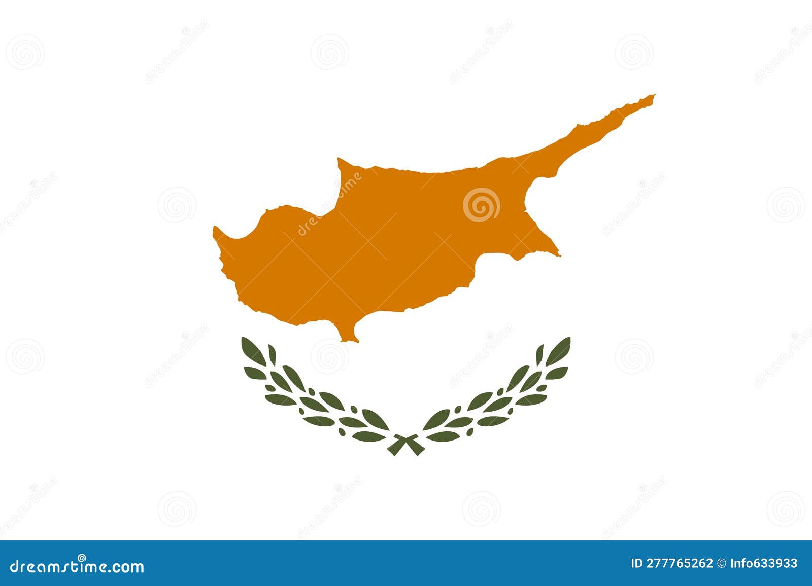 flag of peoples of multiethnic states cypriots. flag representing ethnic group or culture, regional authorities. no flagpole.