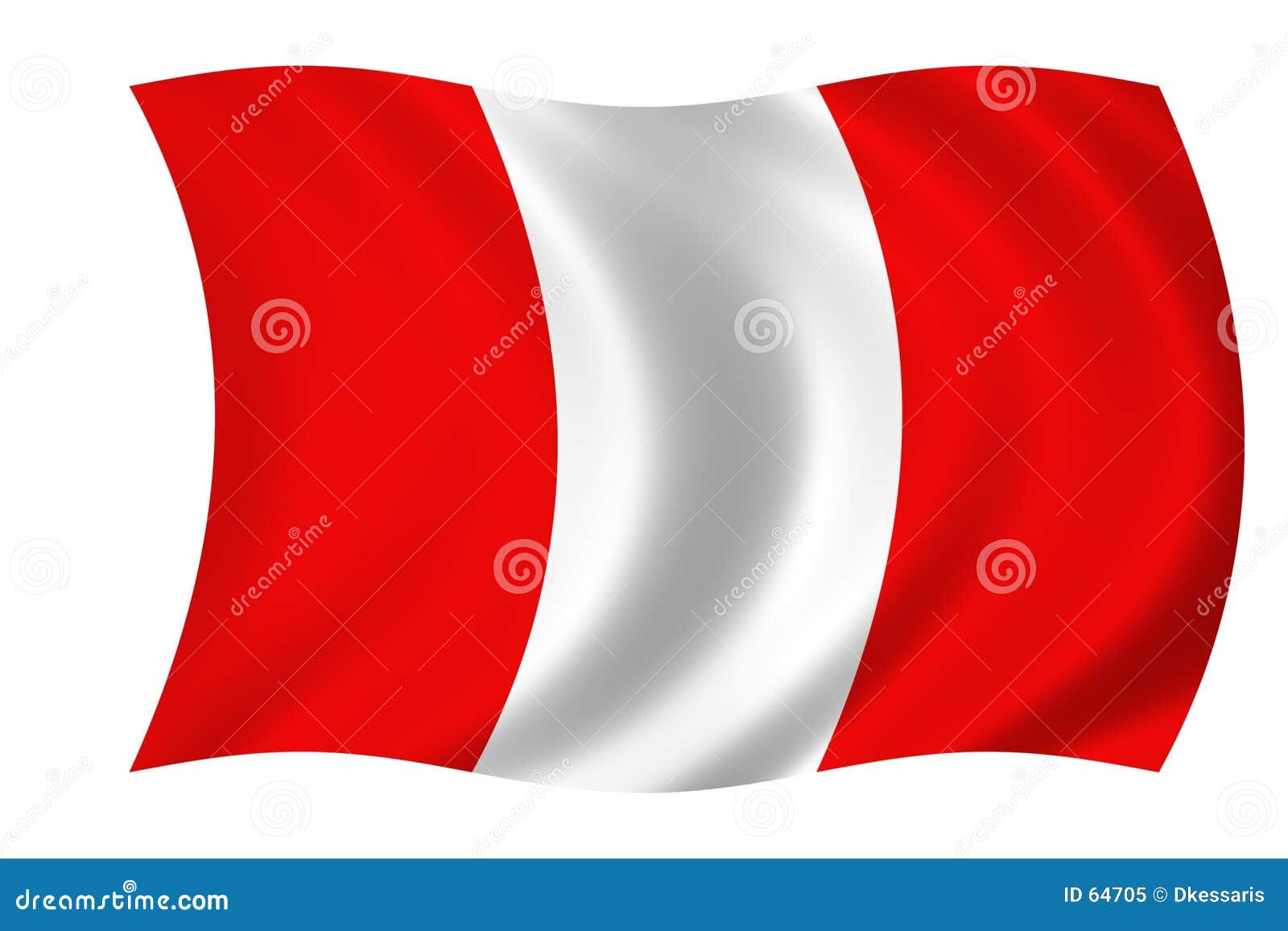 Flag of Peru stock illustration. Illustration of flag, nationalism - 64705