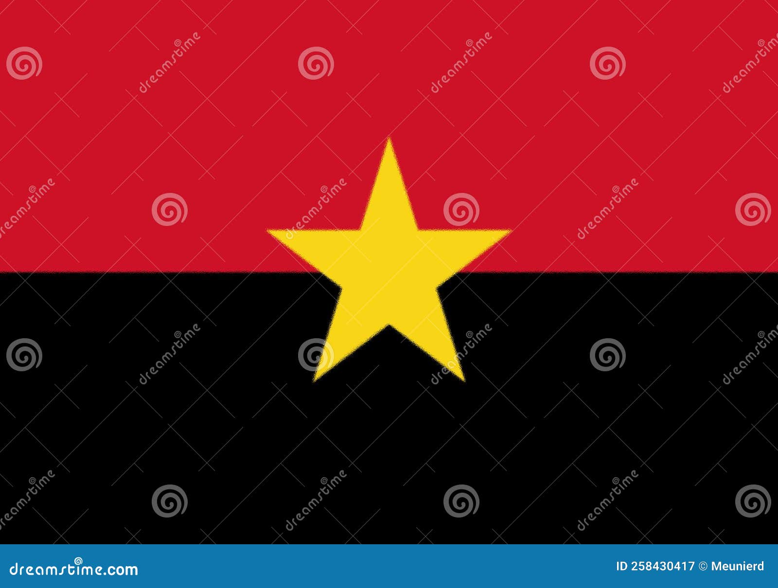 glossy glass flag of popular movement for the liberation of angola