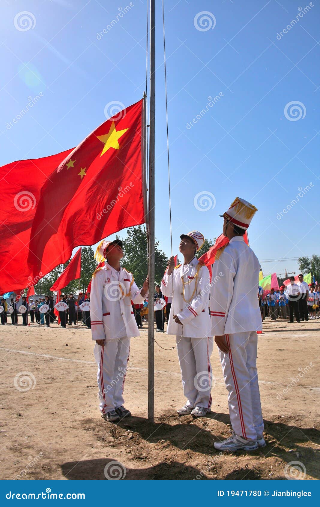 Flagraising ceremony editorial image. Image of people 19471780