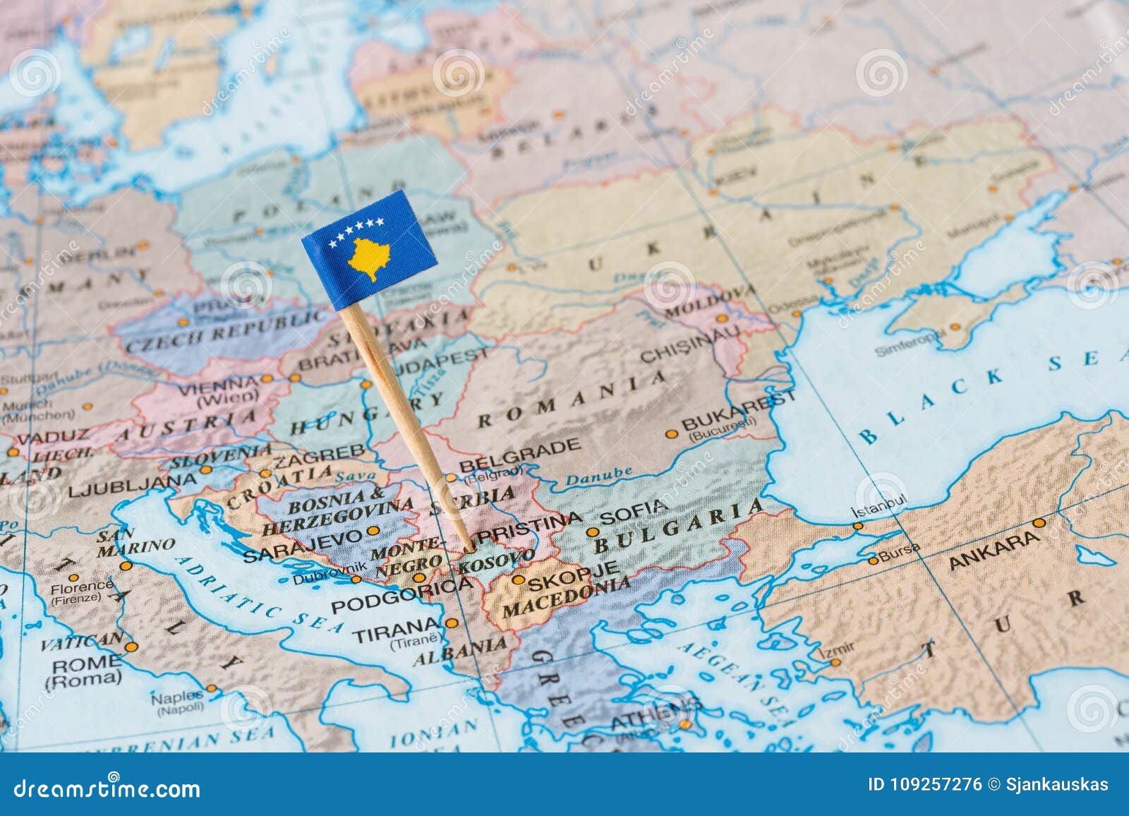 Kosovo map and flag pin stock photo Image of balkans 109257276 Kosovo map and flag pin stock photo Image of balkans 109257276