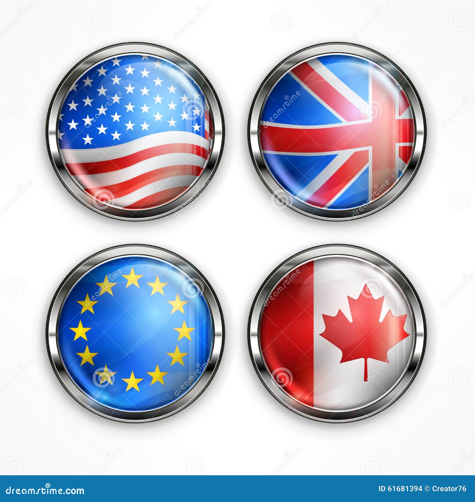Download Flag round icons stock vector. Illustration of patriotism ...