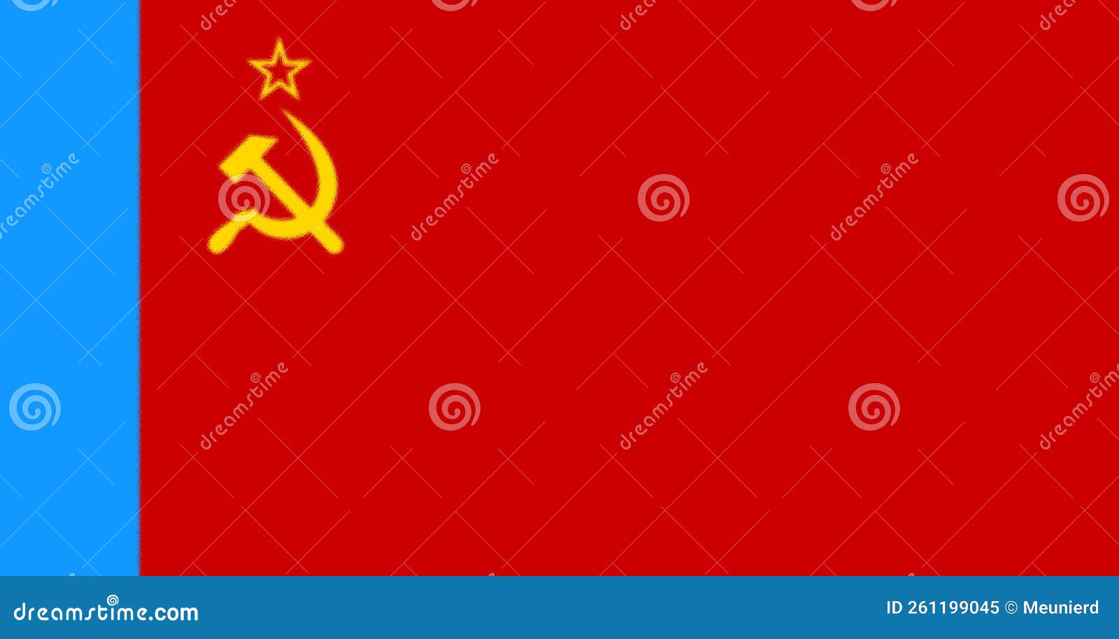 Flag Of The Russian Soviet Federative Socialist Republic From 1954