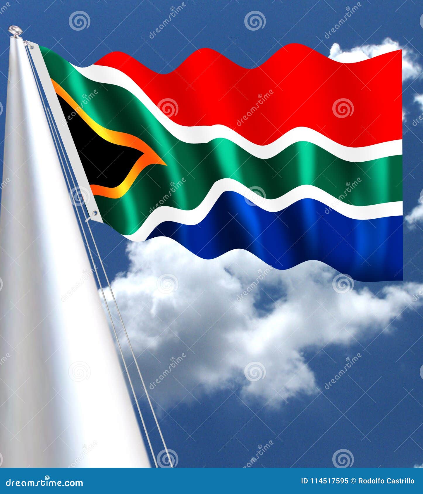 the flag of south africa