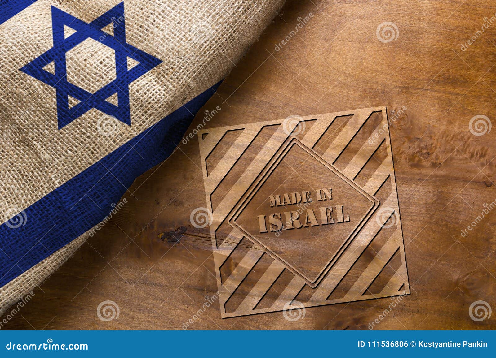 Poster Made in Israel stock photo. Image of celebration 111536806