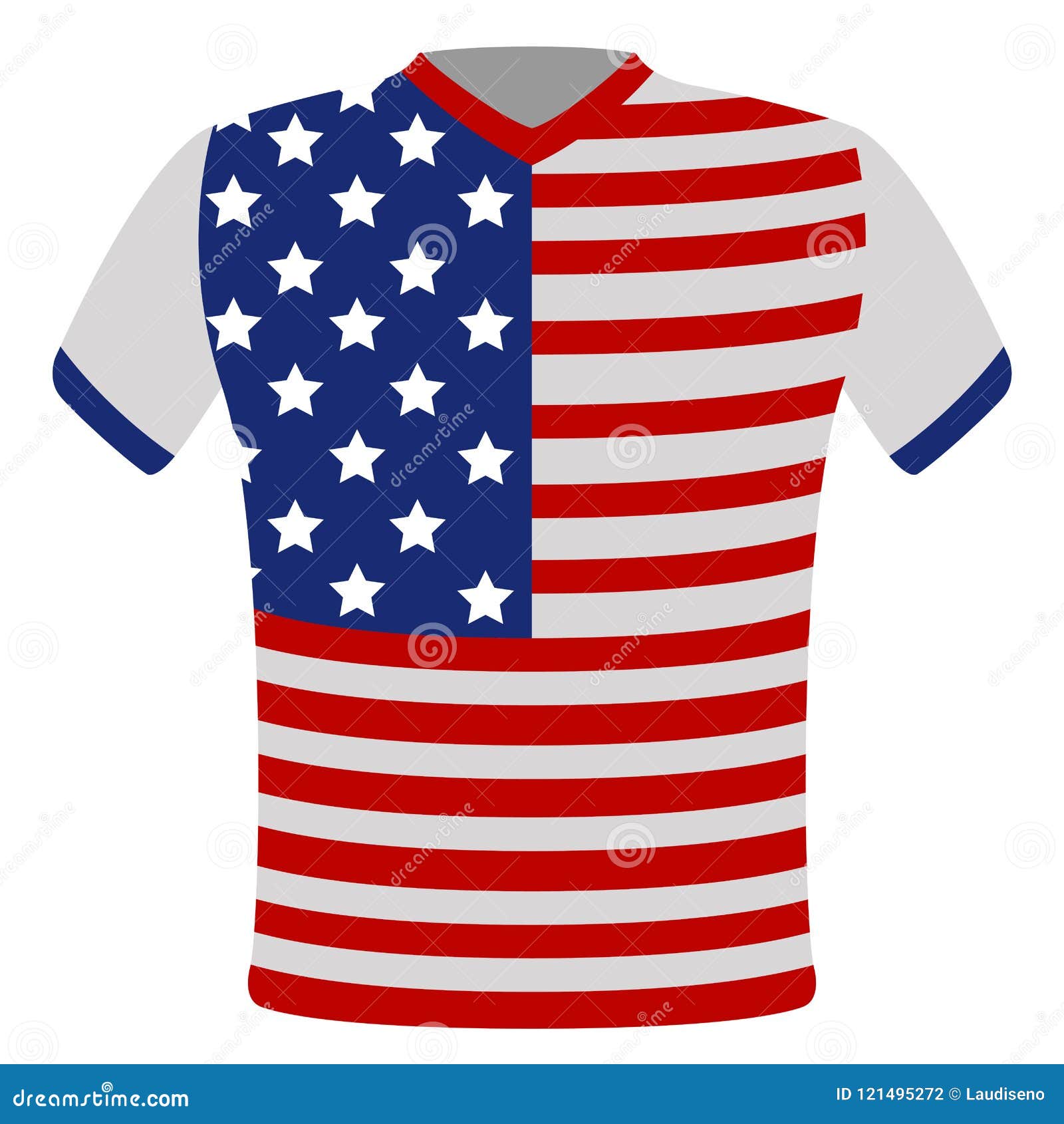 Flag T-shirt of United States Stock Vector - Illustration of jersey ...