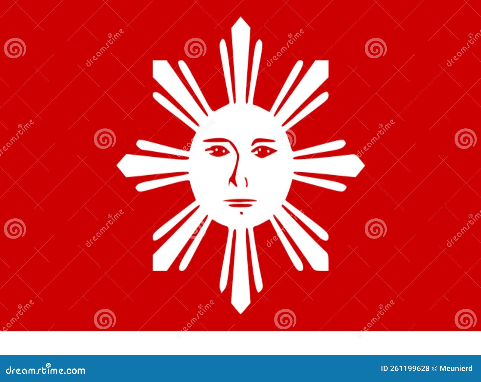 glossy glass flag of tagalog people
