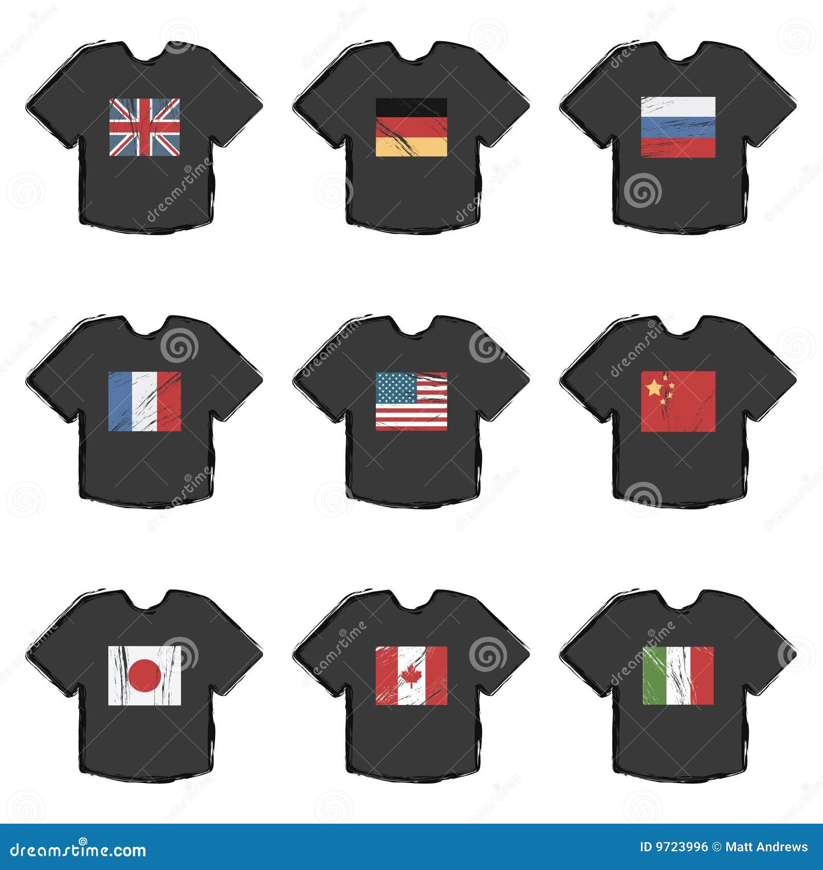 Flag tshirts stock vector. Illustration of element, canada 9723996