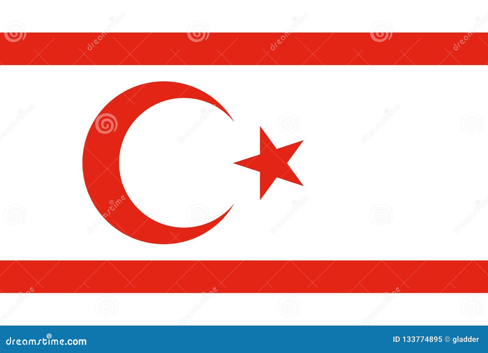 Download Flag Turkish Republic Of Northern Cyprus Official Stock Illustration - Illustration of liberty ...