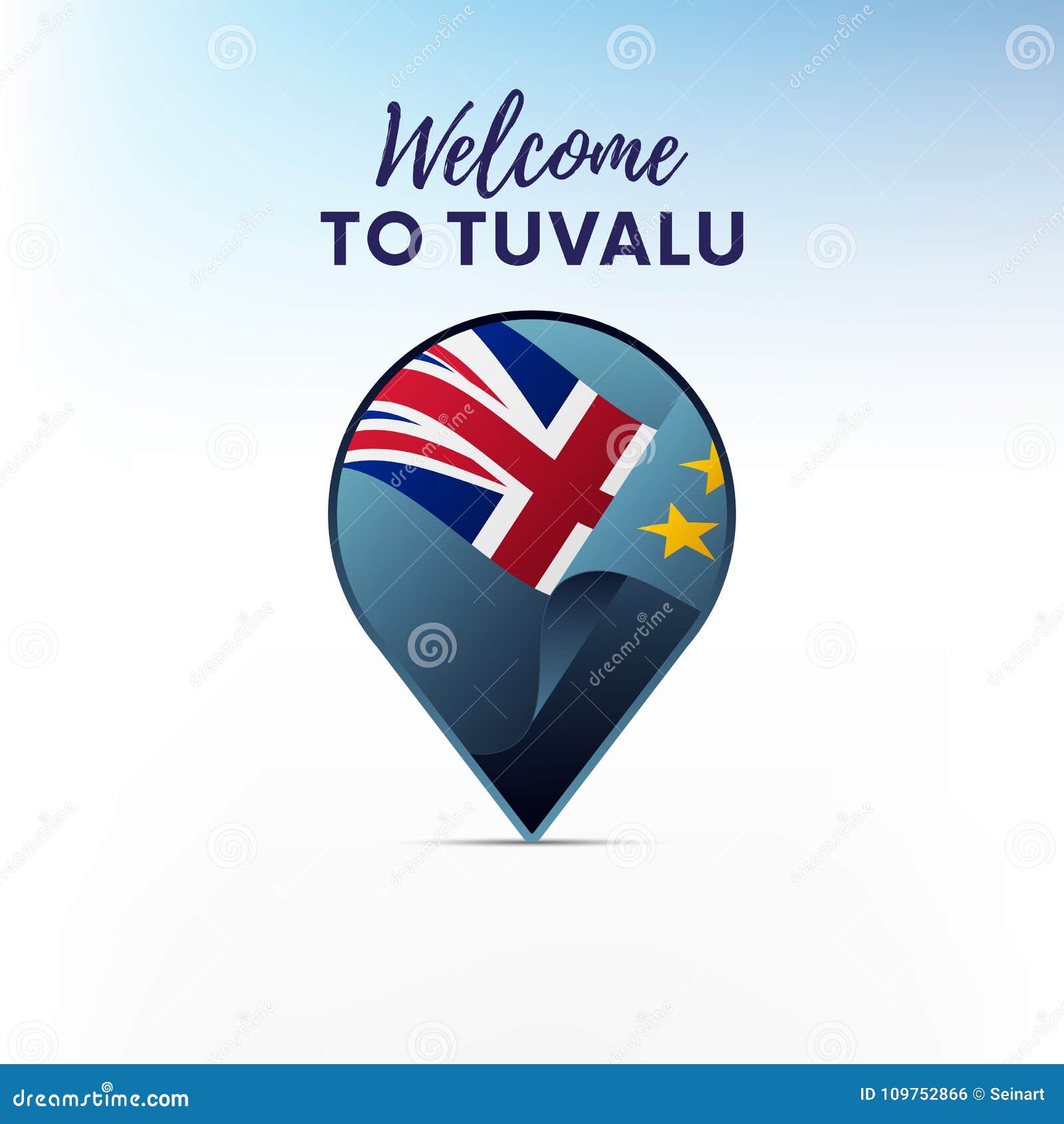Flag Of Tuvalu In Shape Of Map Pointer Or Marker Welcome To Tuvalu Flag Of Tuvalu In Shape Of Map Pointer Or Marker Welcome To Tuvalu
