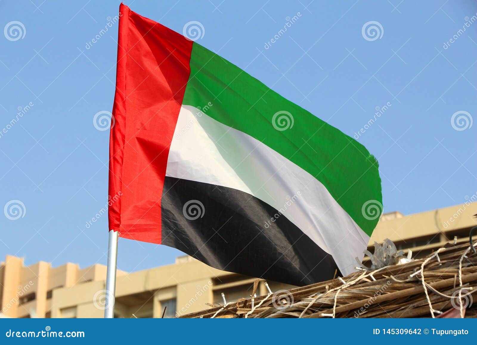 Flag of UAE stock photo. Image of united, colors, country 145309642