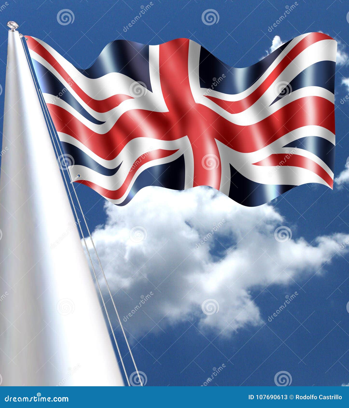 This Is The Flag That Unites The British Union Jack Red Blue Stock