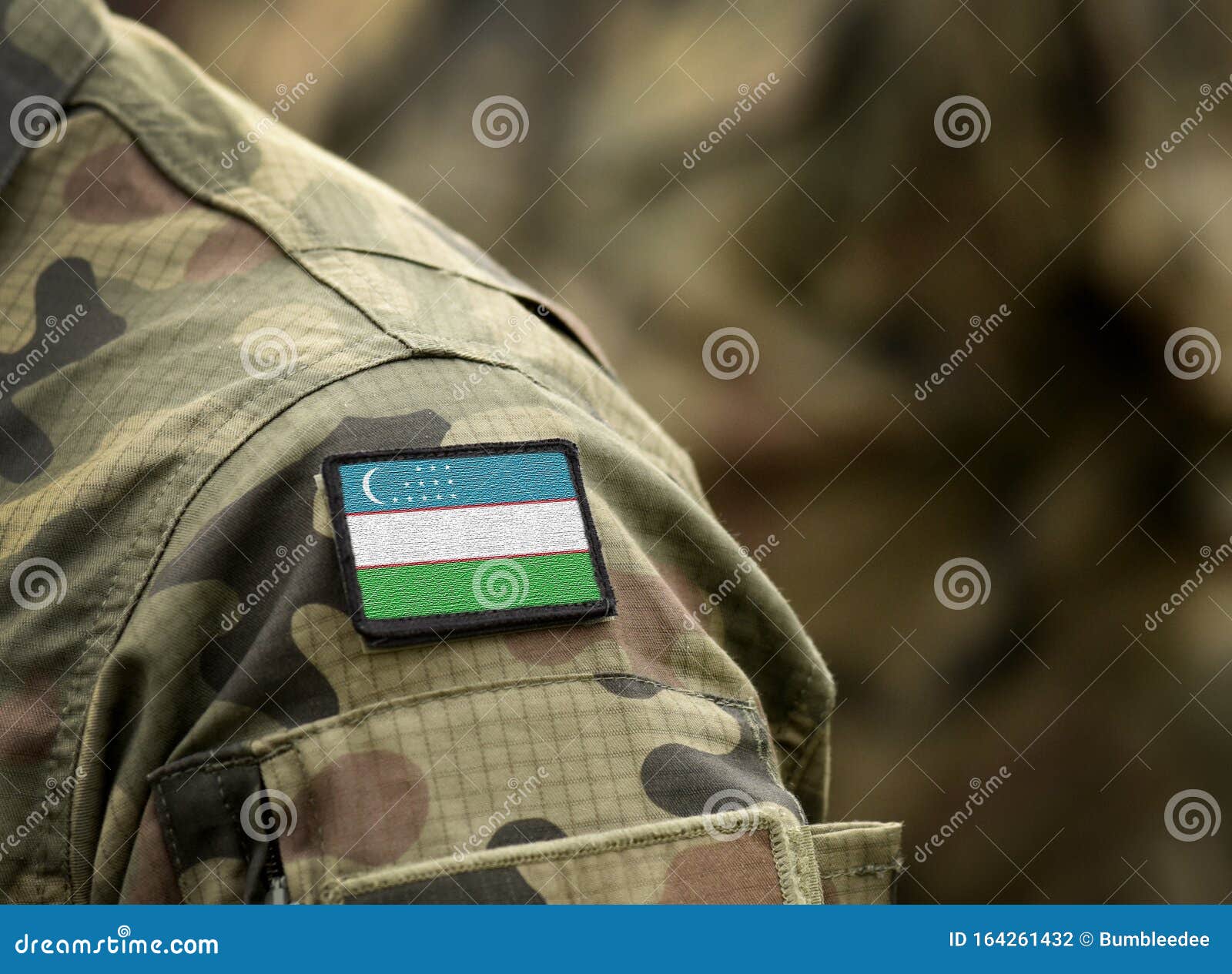 Flag of Uzbekistan on Military Uniform. Army, Armed Forces, Soldiers ...