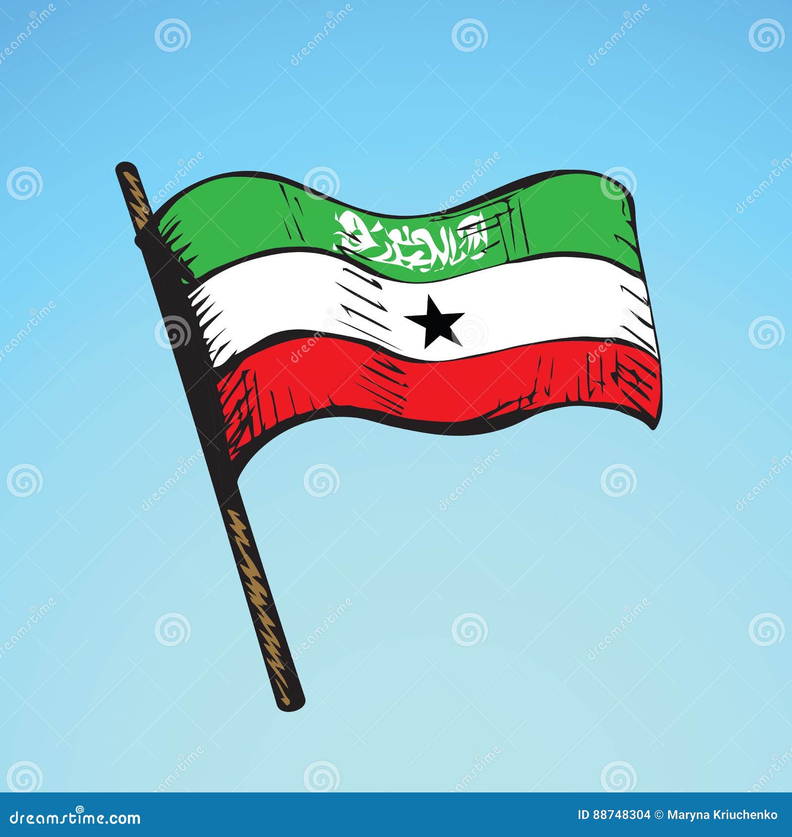 Flag. Vector drawing stock vector. Illustration of country - 88748304