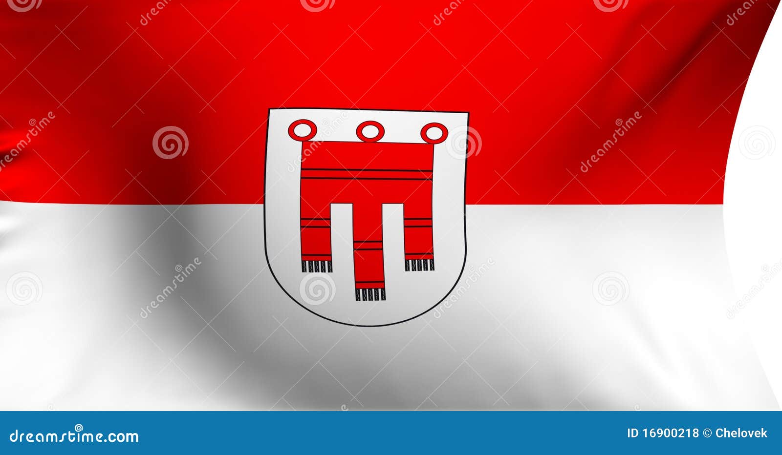 Flag of Austia Österreich Fahne Flagge Stock-Illustration