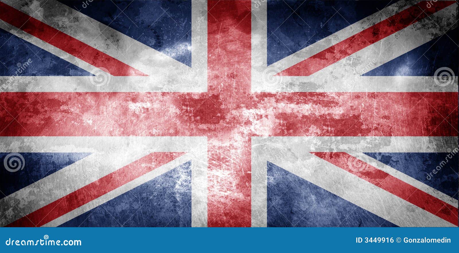 Flaga Wielkiej Brytanii W Wieku Zdjcie Stock Obraz