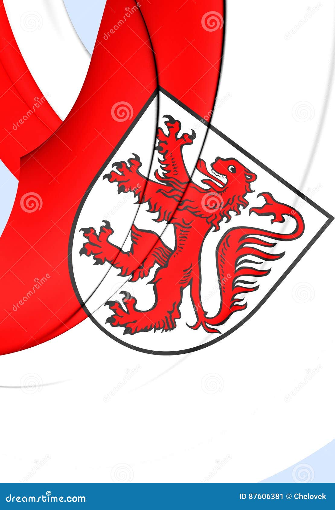 Flagge  Stadt Braunschweig