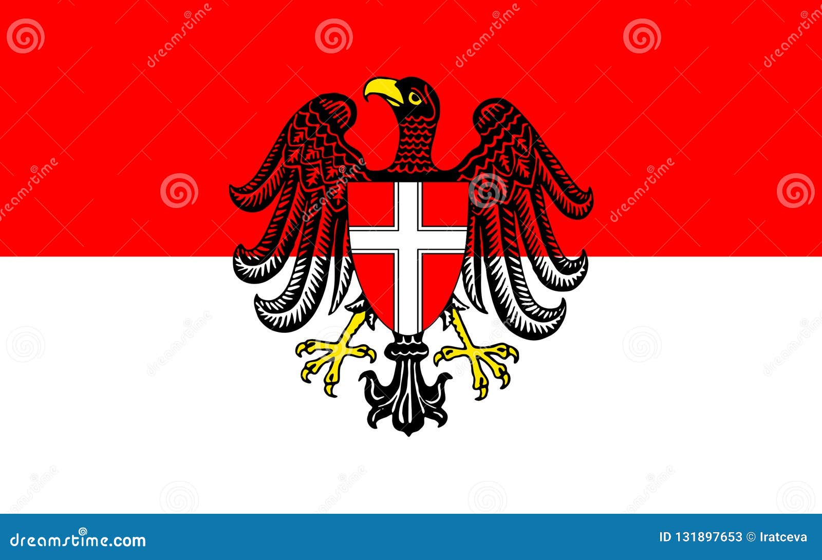 Flagge Von Wien, Österreich Stockbild - Bild von länder, deutsch: 131897653