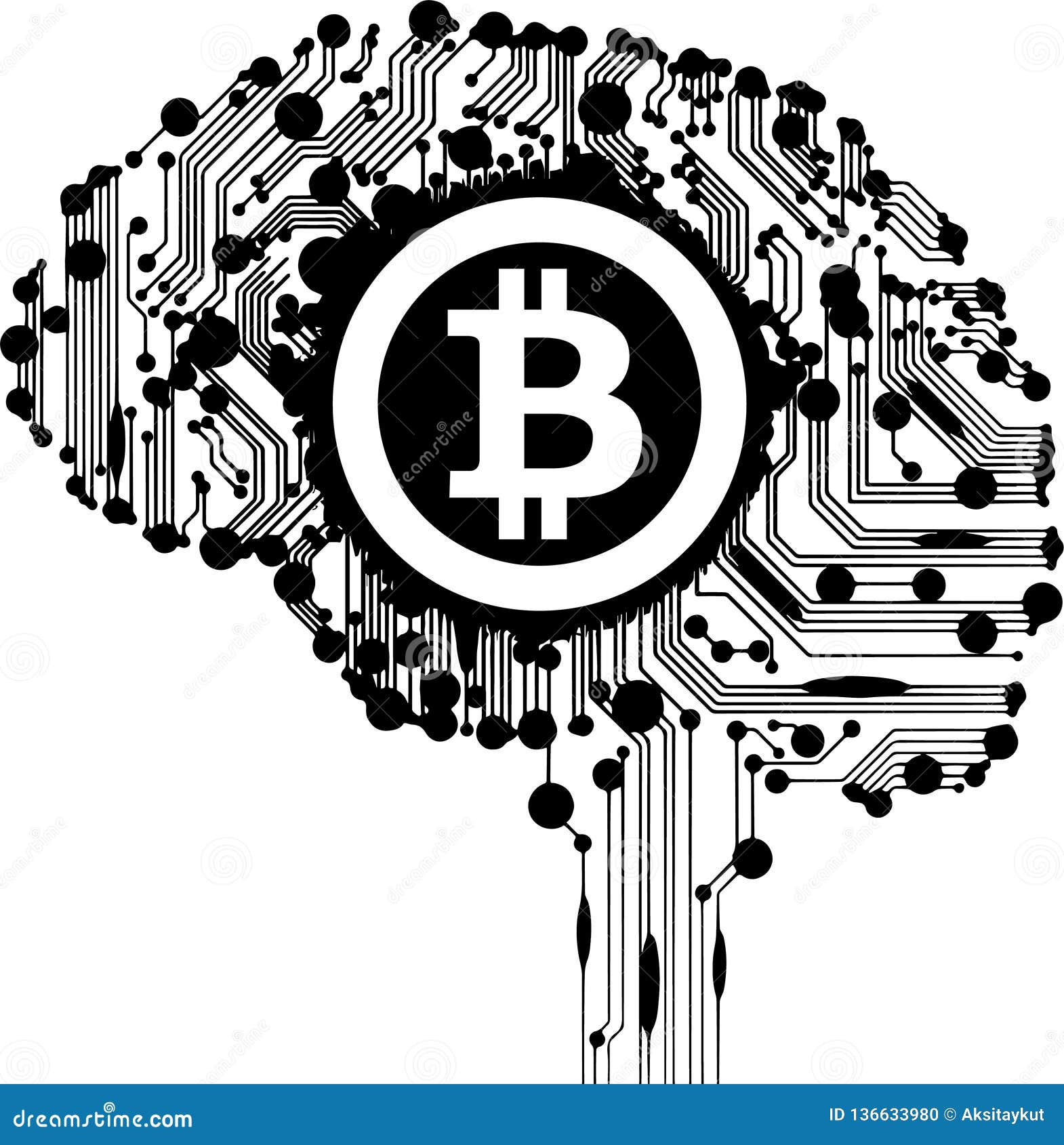 Flaggen-Stoffillustration Bitcoin BTC Schlüssel Stock Abbildung -  Illustration von bargeld, münzen: 136633980