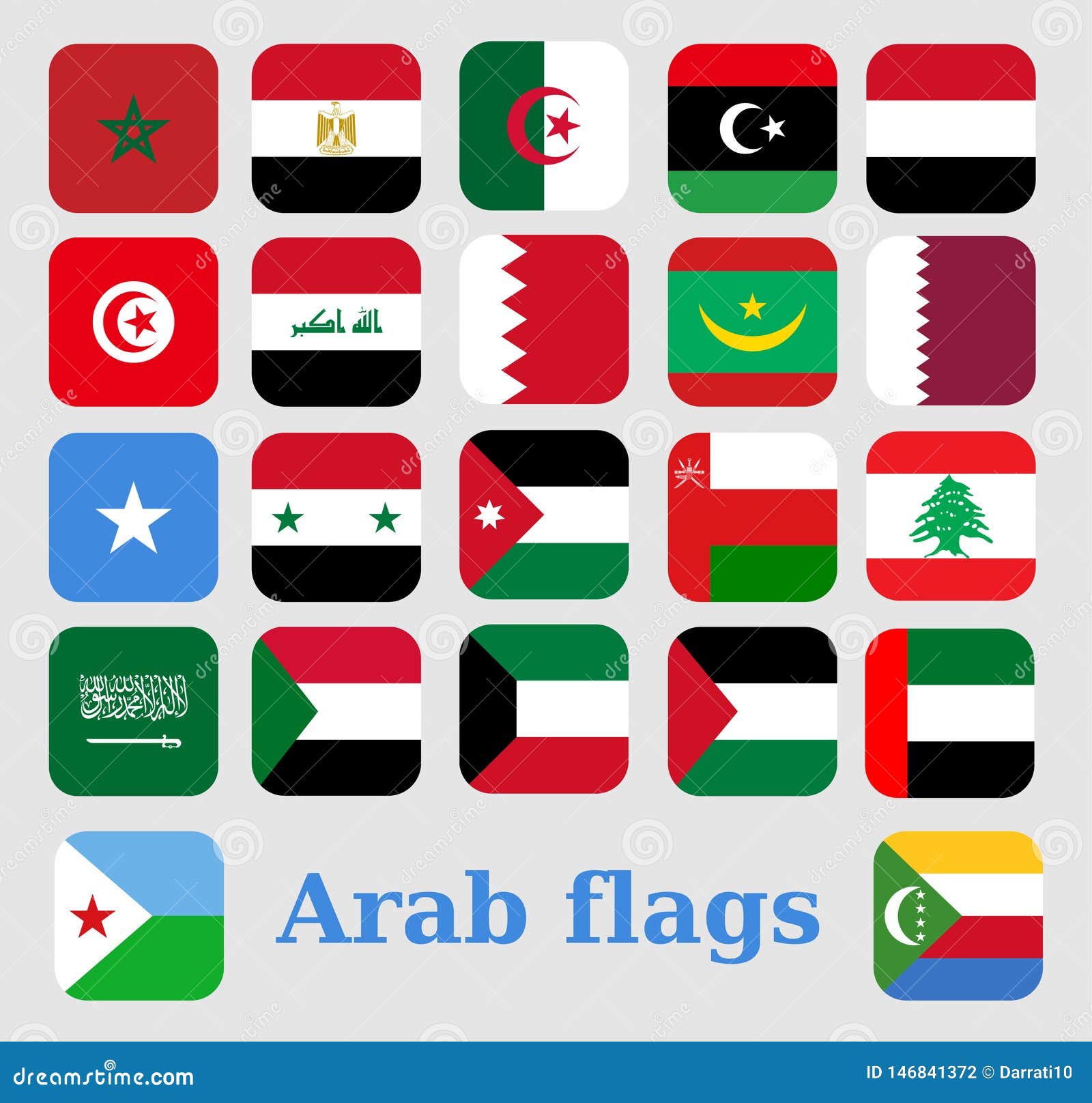 Islamic Countries Flags With Names
