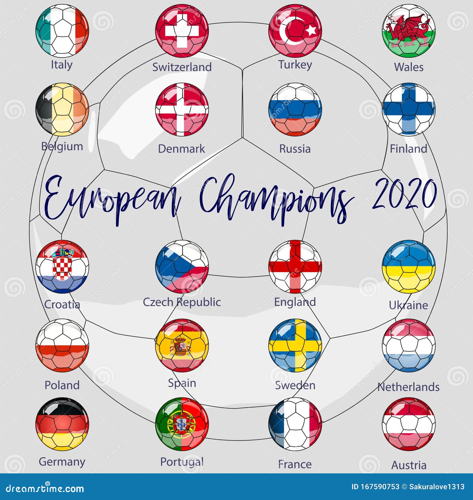 24 Nations 3 x 2 FT Euro 2020 2021 Flag Pack Football UEFA Soccer 