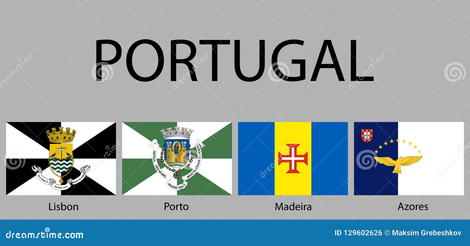 Map of the Provinces of Portugal - Províncias de Portugal