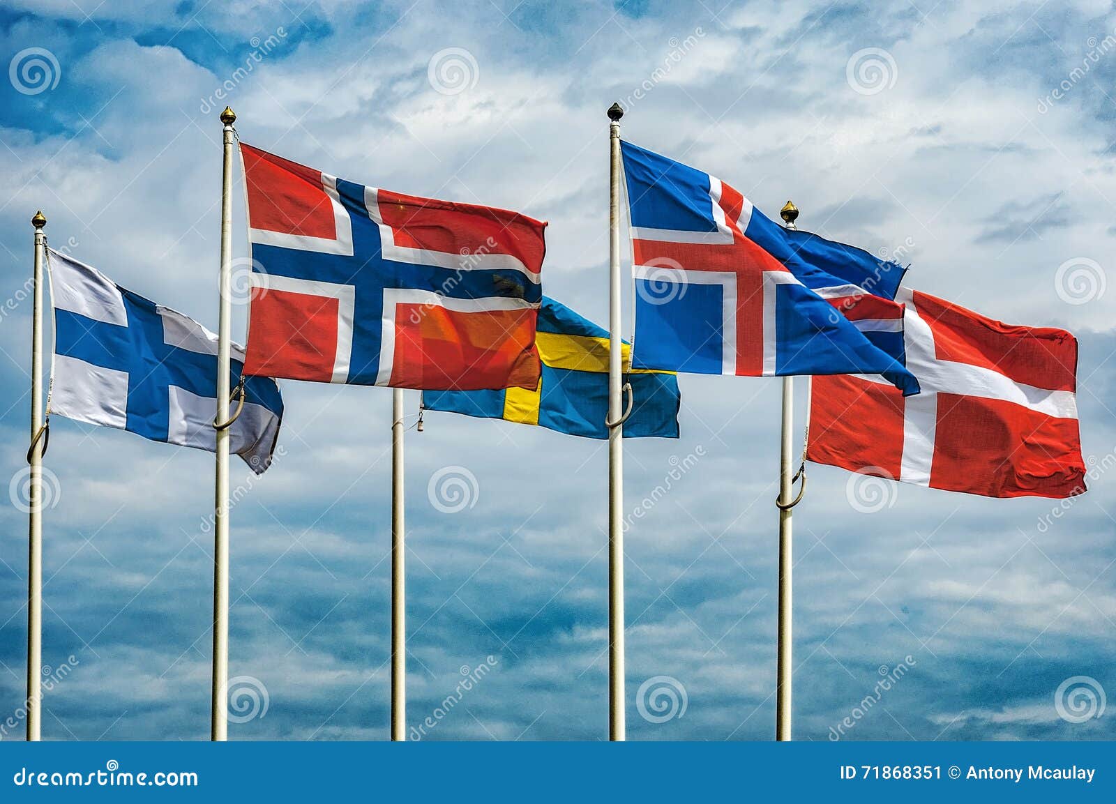 flags of scandinavia