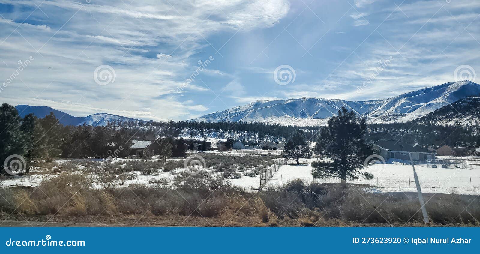 Flagstaff after Snowfall stock photo. Image of cloud 273623920