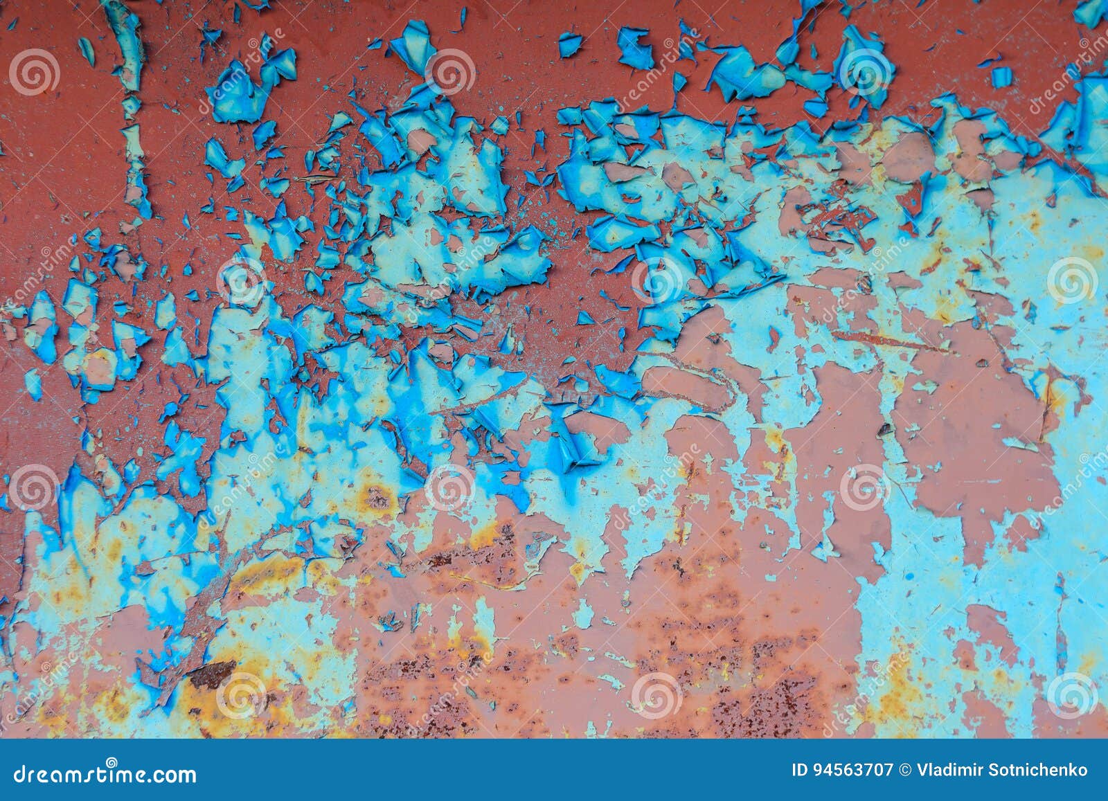 Flaking Paint Metal Texture Stock Image Image of blue, cupboard 94563707
