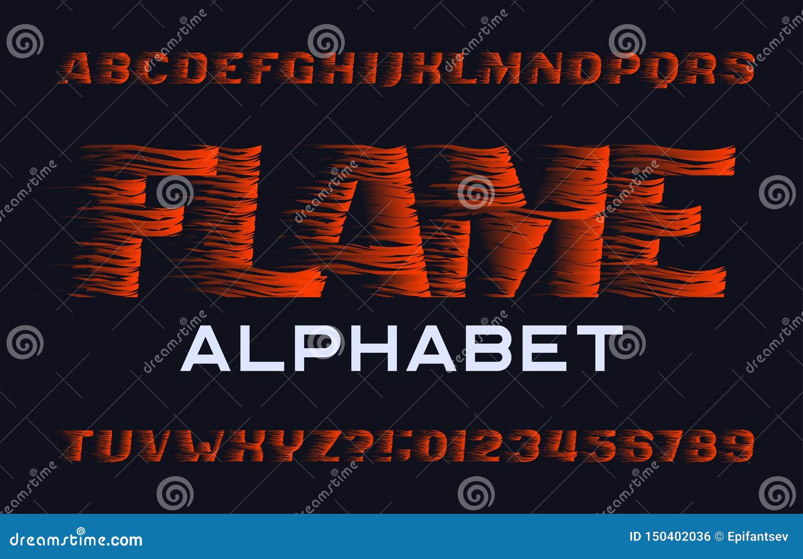 Printable Flame Letters