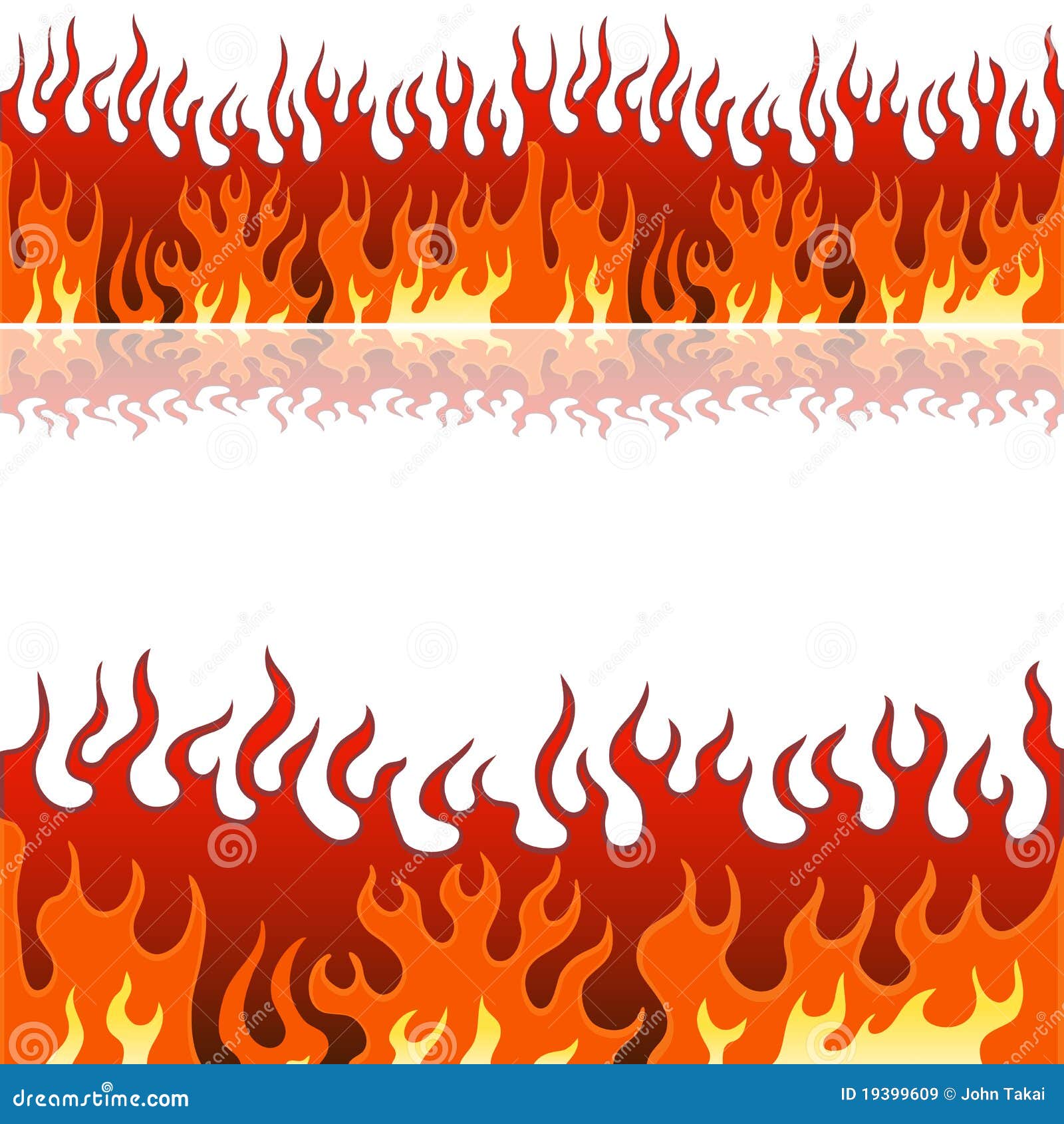 Flame Banner Set stock vector. Illustration of clip, pattern 19399609
