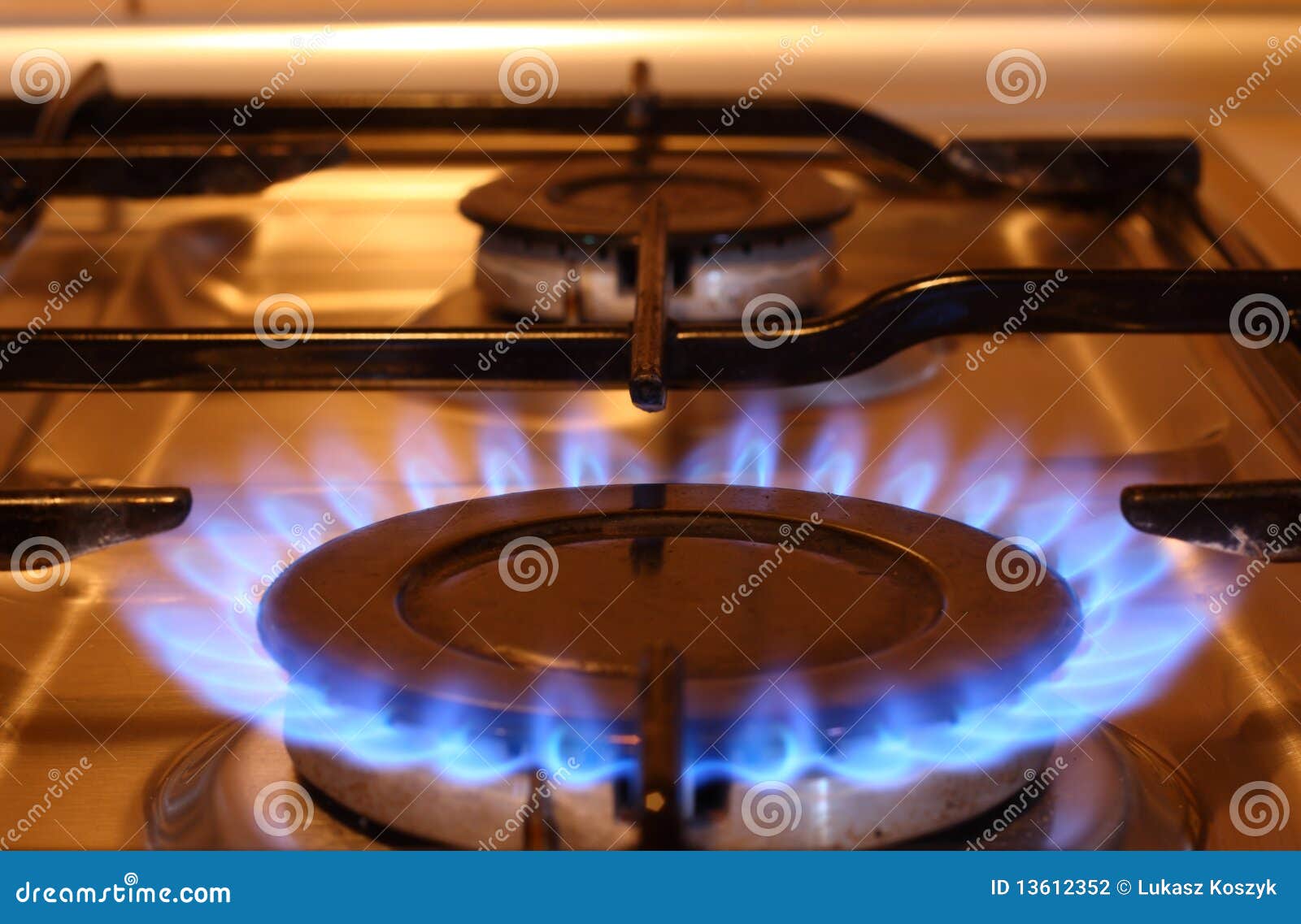 Flame of fire stock photo. Image of stove, fire, kitchen 13612352