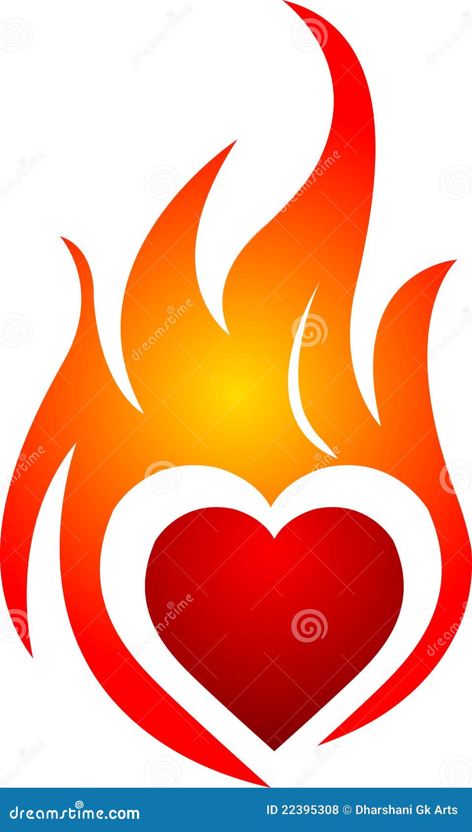 flame heart