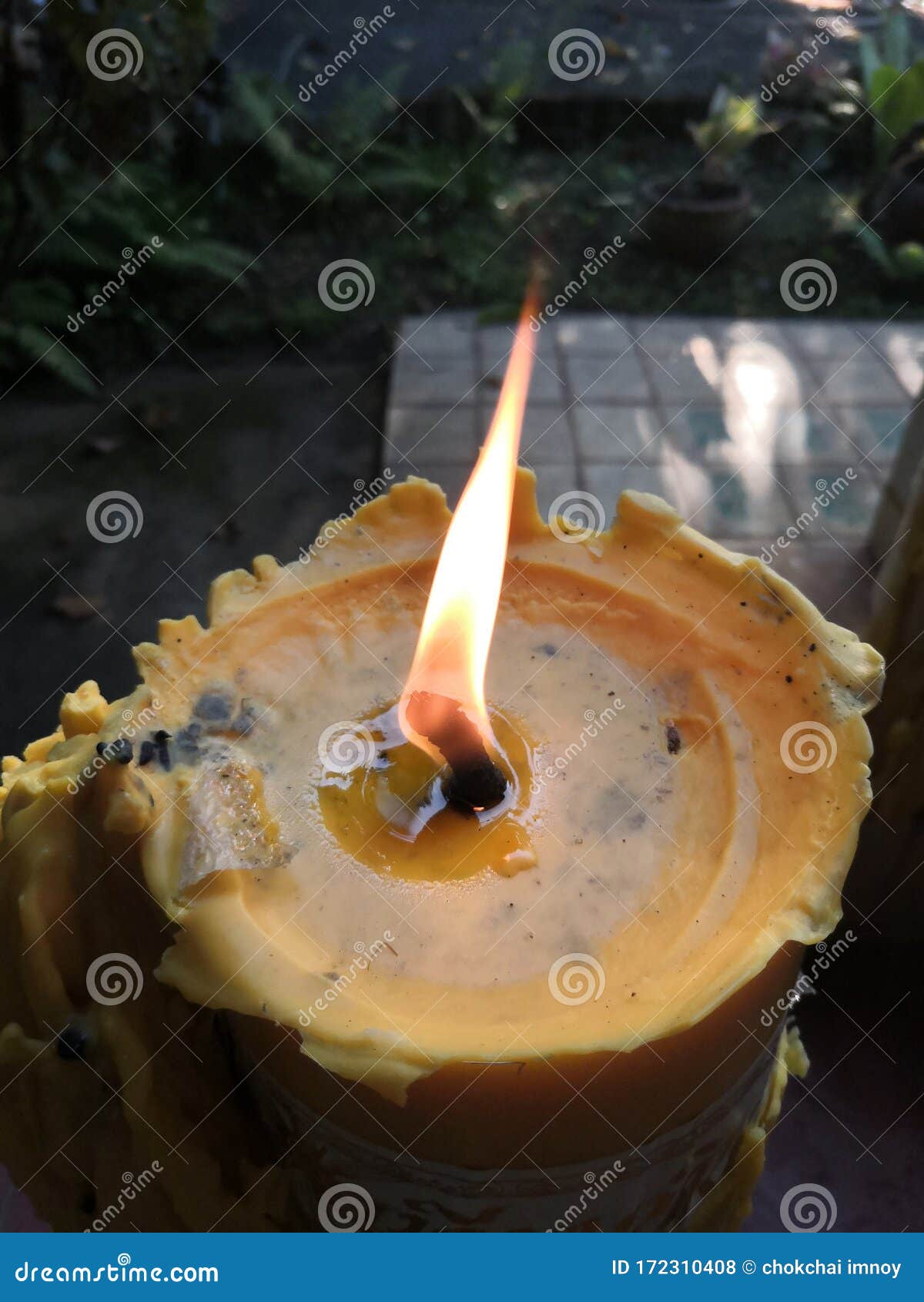 Flame from Lent Candle stock photo. Image of nature 172310408