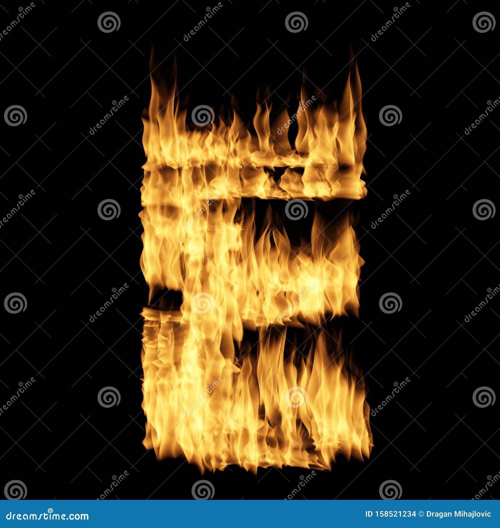 Flame letter stock illustration. Illustration of alphabet - 158521234