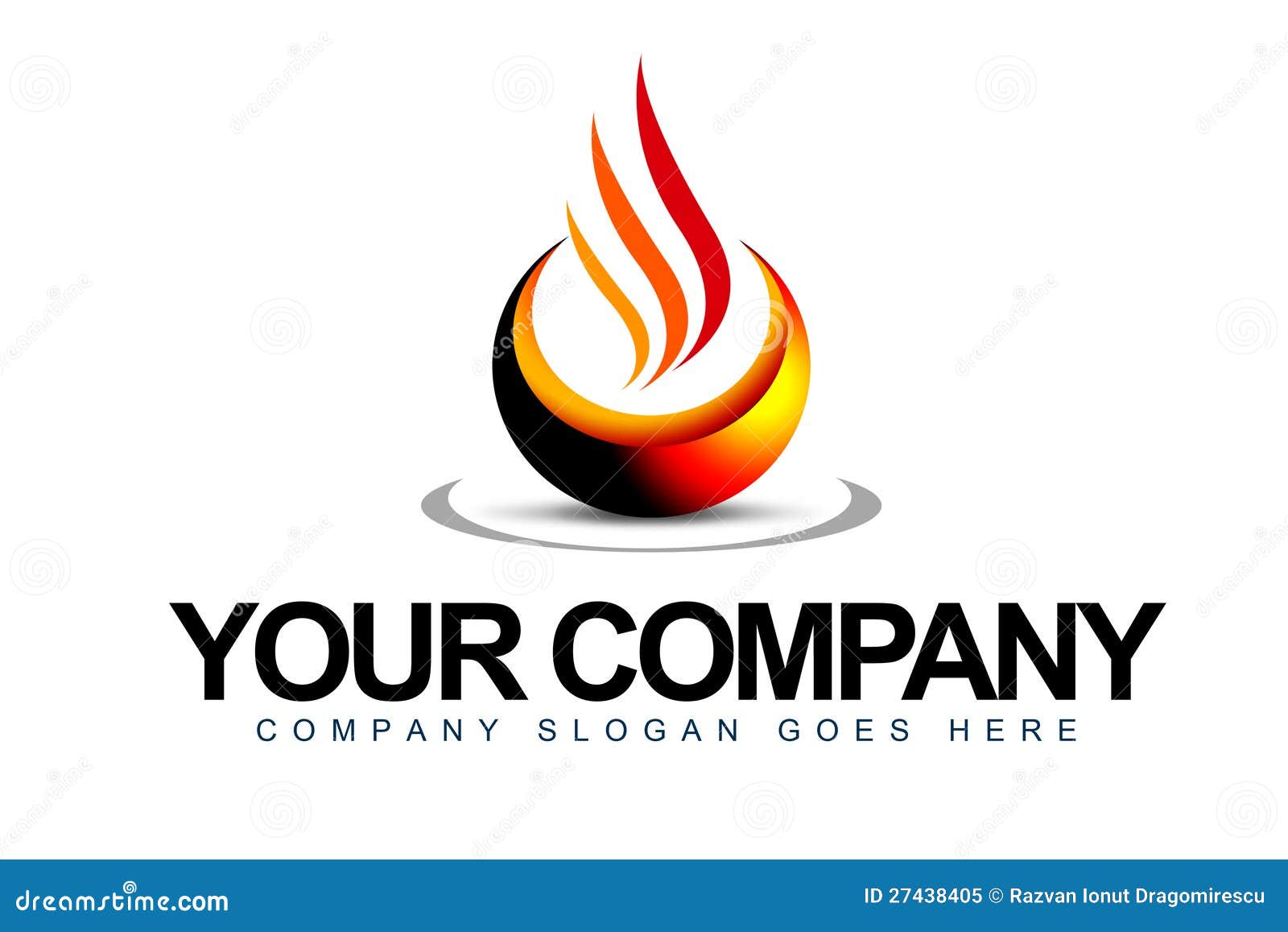 Flame Logo stock illustration. Illustration of shape - 27438405