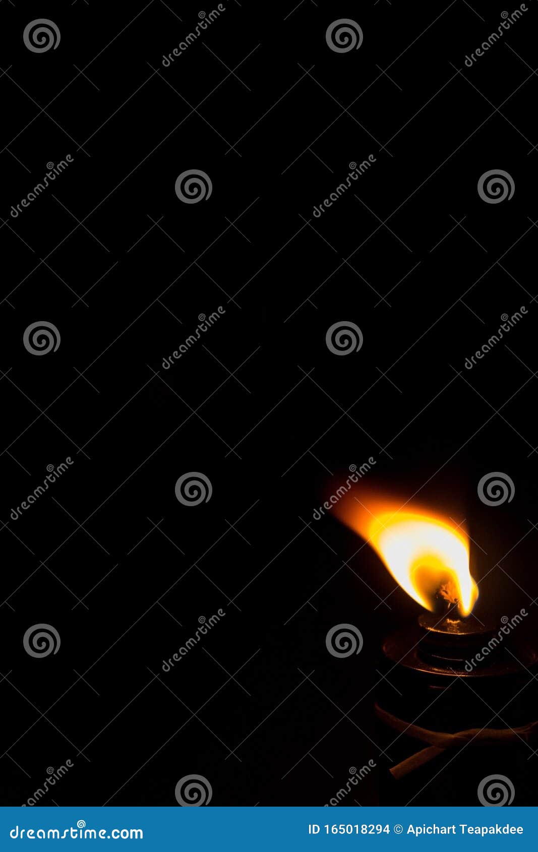 The flame of oil lamp stock photo. Image of fire, ceremony 165018294