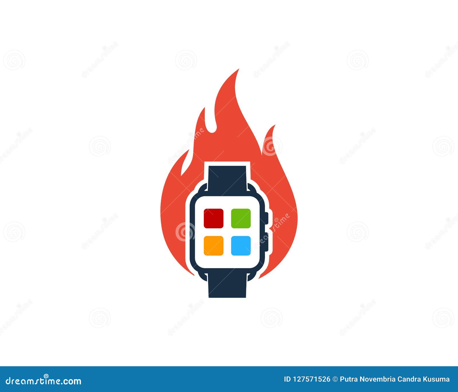 photo Watch Logo Design Free https www dreamstime com flame smart watch logo icon design can be used as complement to image127571526
