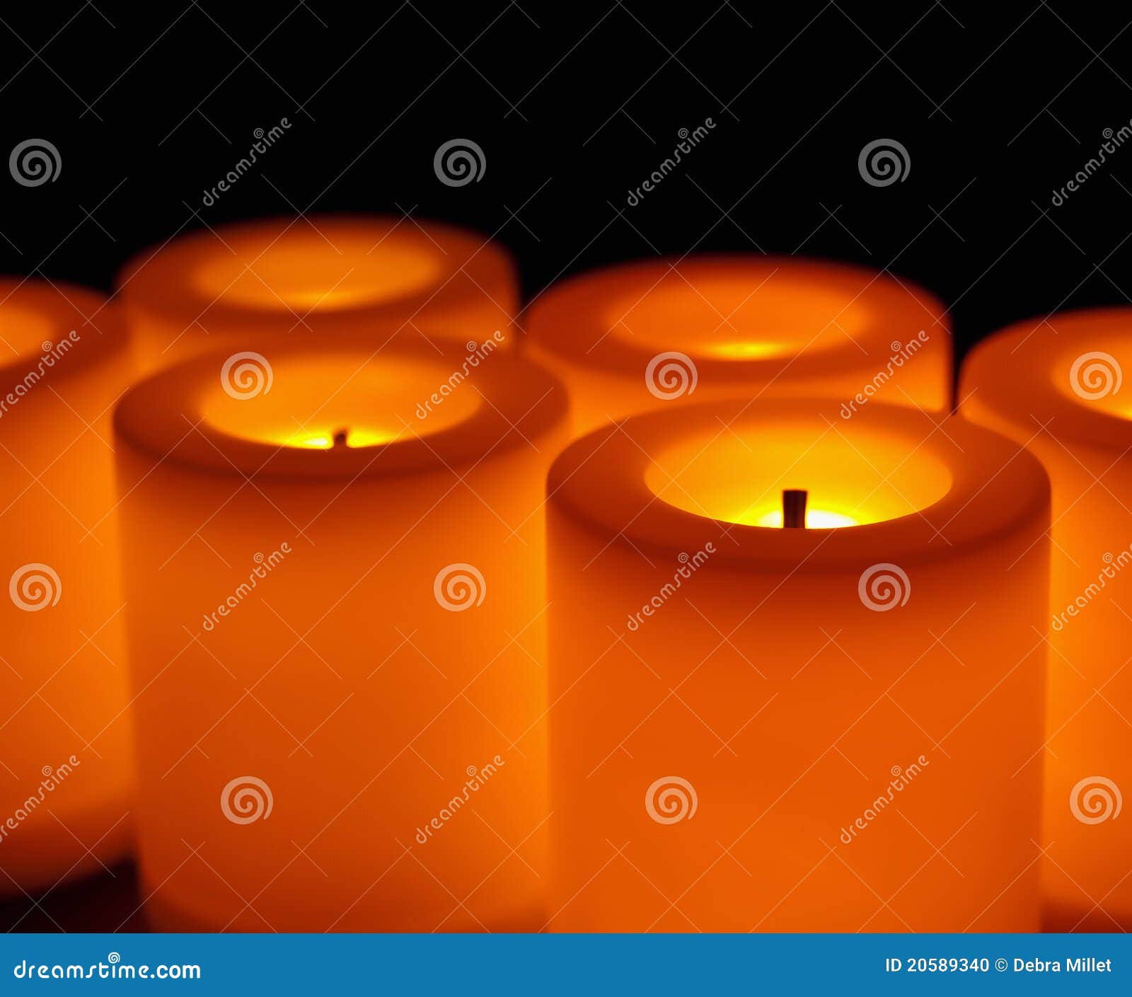 Flameless candles stock photo. Image of flameless, orange 20589340