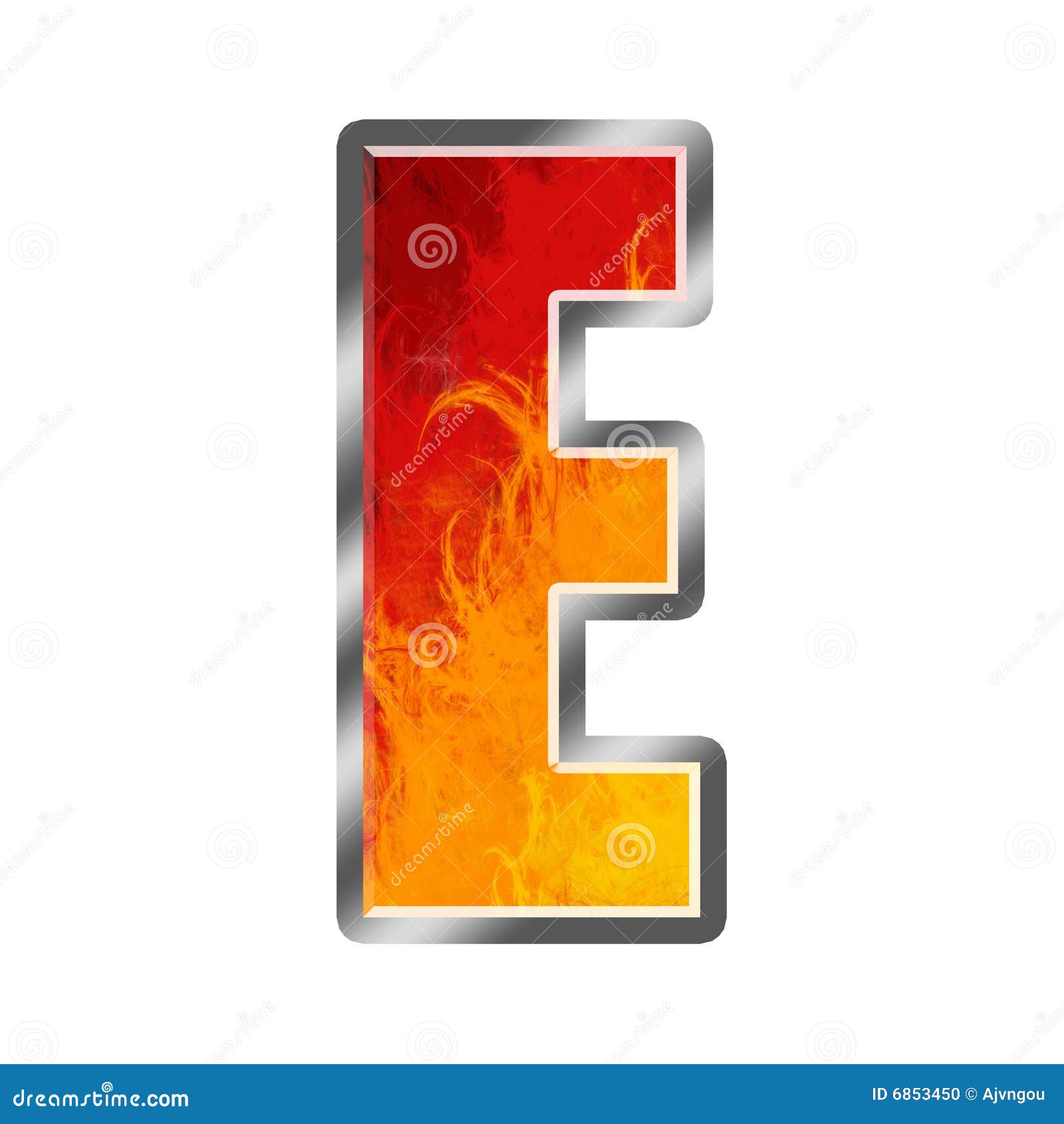 Flames Alphabet Letter E stock illustration. Illustration of heat - 6853450