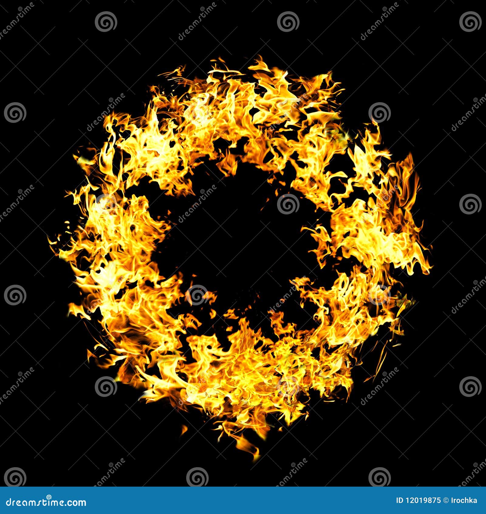 Flames of a Fire in the