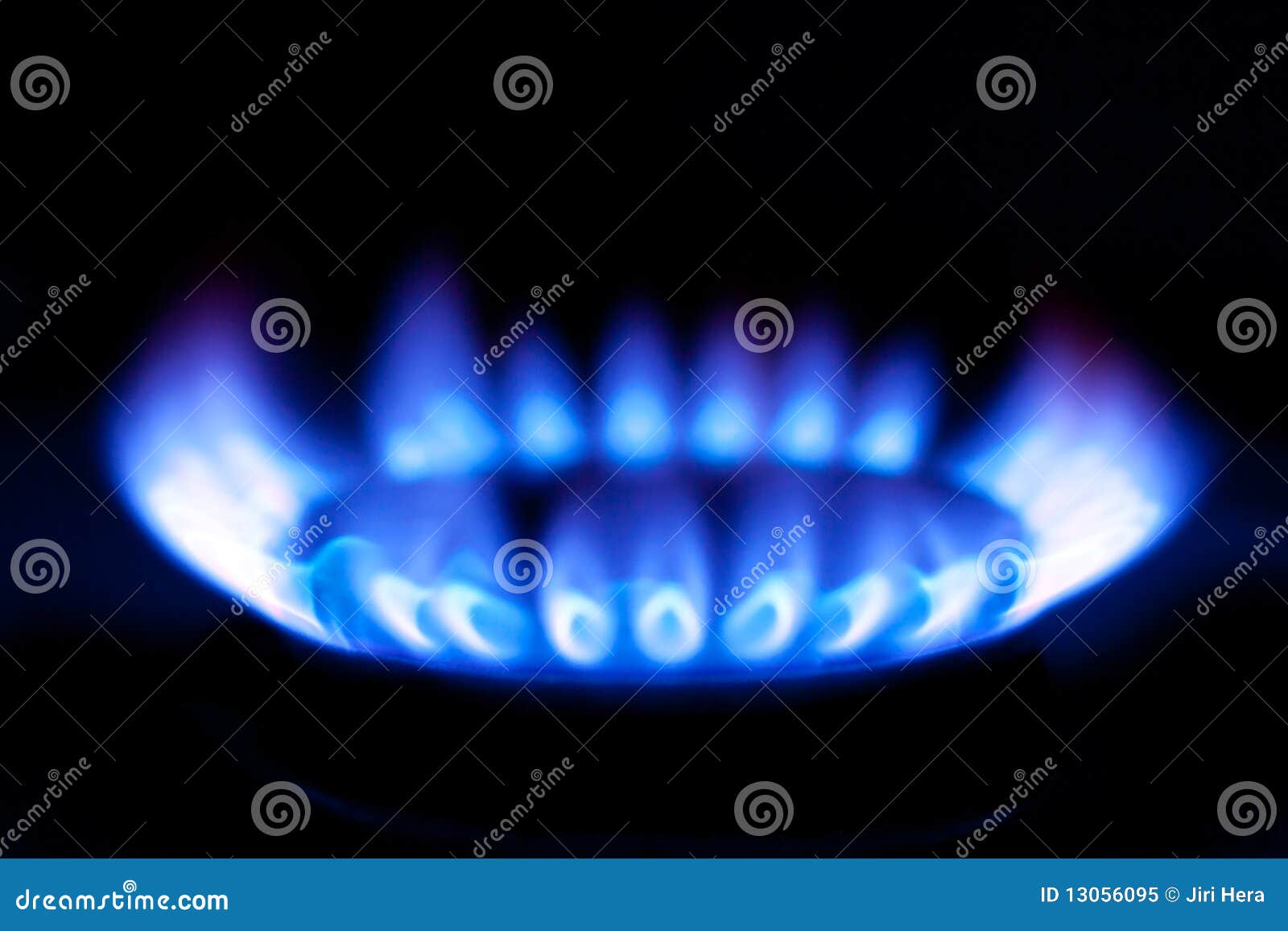Flames of gas stove stock image. Image of burn, blaze 13056095
