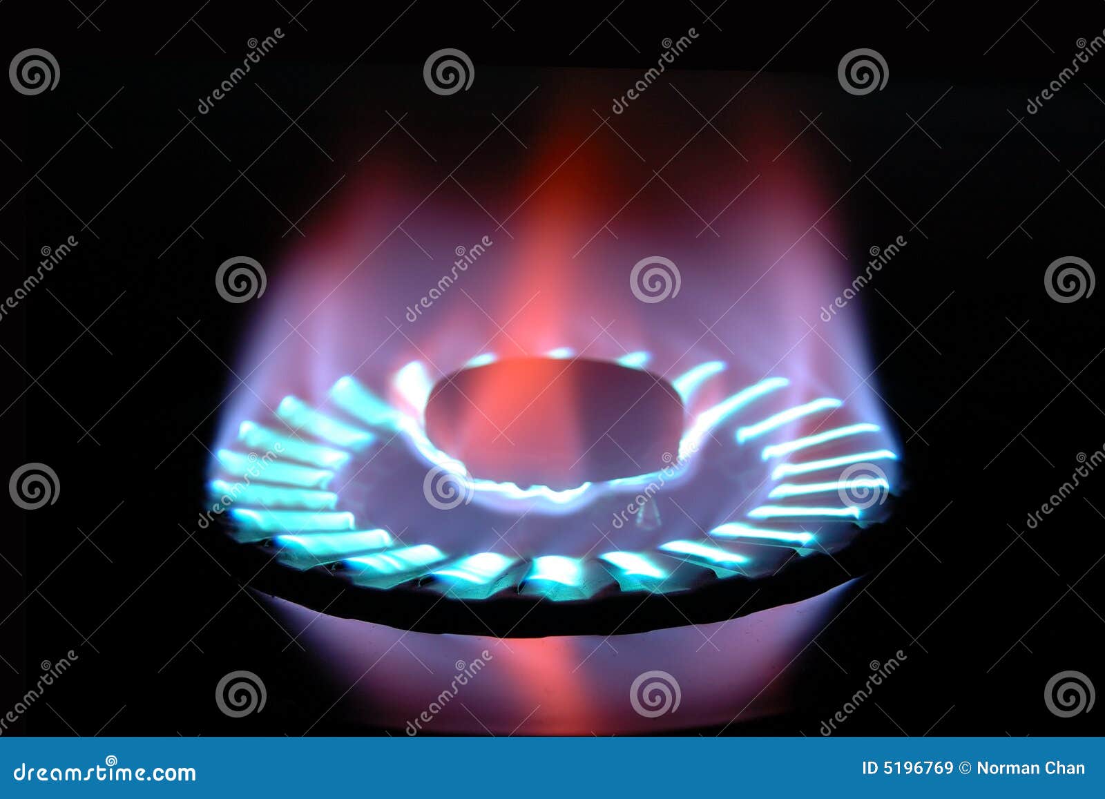 Flames of gas stove stock image. Image of burner, close 5196769