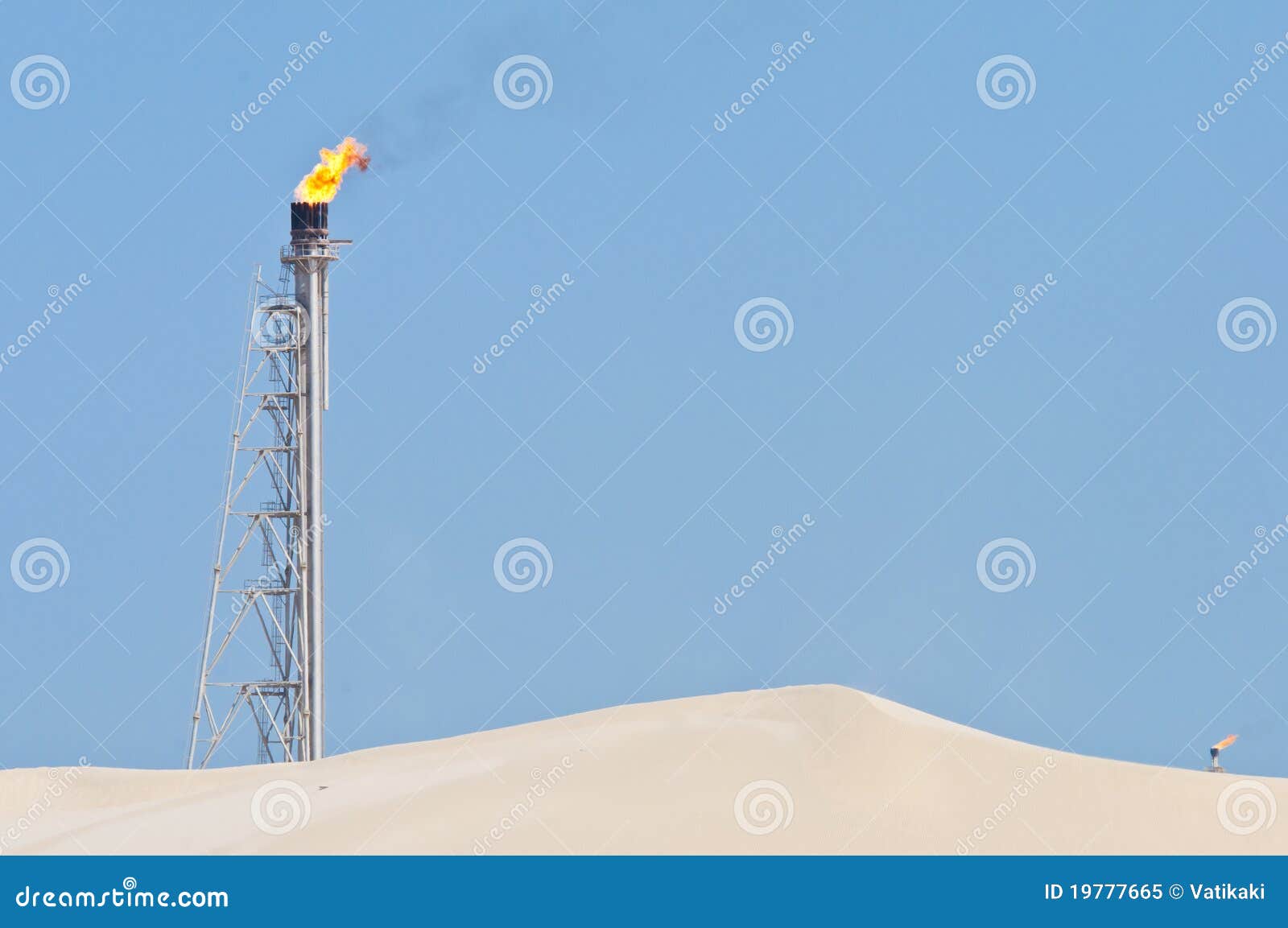 Flaming Candle in the Desert Stock Image Image of dioxide, east 19777665