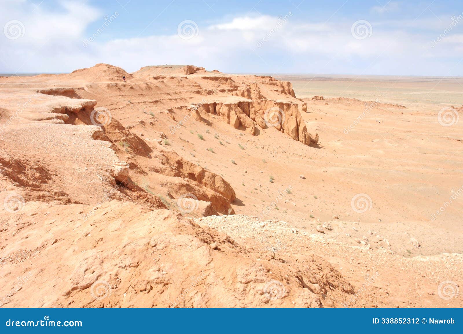flaming cliffs on the mongolian gobi desert